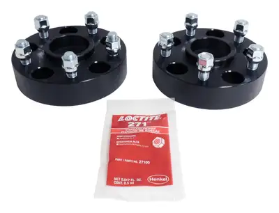 Crown Automotive Jeep Replacement RT Off-Road 1.5in Wide Black Wheel Spacer Set for 2018+ Jeep JL Wrangler & JT Gladiator