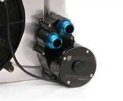 Meziere Electric Pump, Radiator Mounted, High Flow, Dual out, 55 GPM