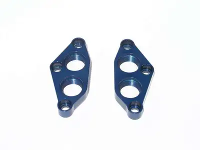 Meziere Water Pump Port Adapters 12an Female BBM 2pk