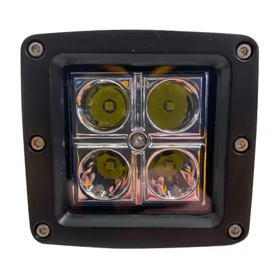Race Sport Street Series 3x3in 16W 4-LED CREE Cube Spot Light w/ Amber Optional Cover