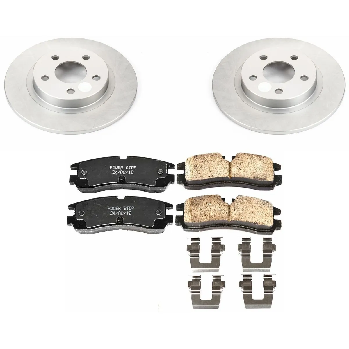 Z17 Geomet Coated Rotor Kit: Genuine Geomet Fully Coated Rotors; Ceramic Pads W/Hardware; Pad Sensors product image