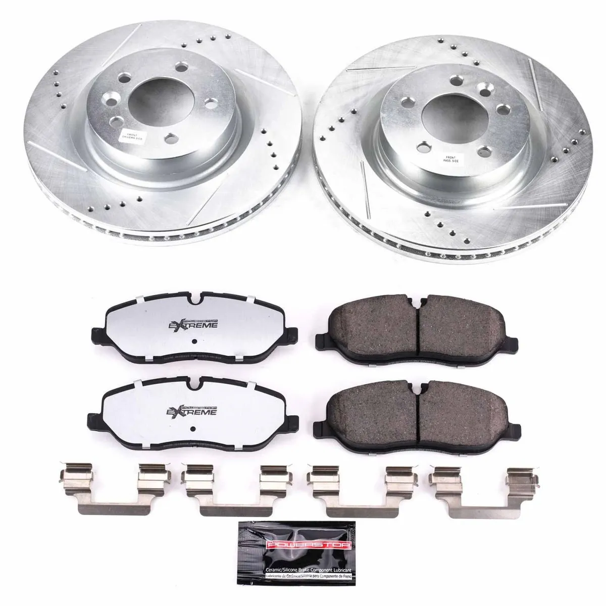 Z36 Truck/Tow Upgrade Kit: Drilled/Slotted Rotors; Carbon-Fiber Ceramic Pads W/Hardware; Pad Sensors product image
