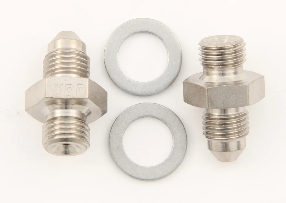 XRP 3/8-24 to #3 Stl Crush Washer Seal Adapter (Pr)