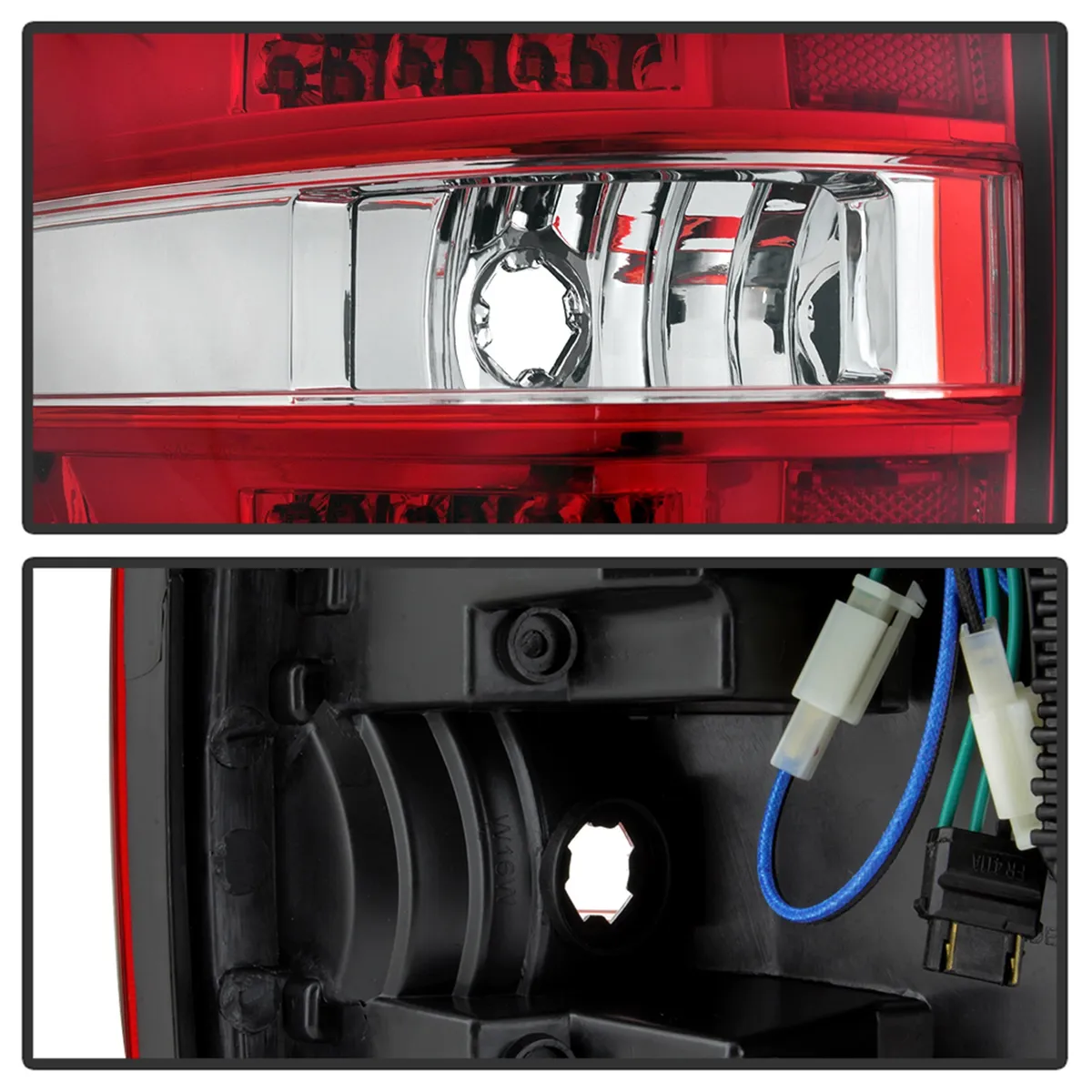 0914 F150light Bar LED Tail Lights Red Clear product image