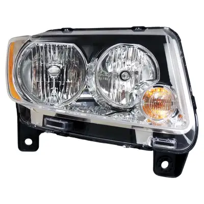 Crown Automotive Jeep Replacement Head Light Assembly; Right; w/HID Lamps; Incl. Bulbs;