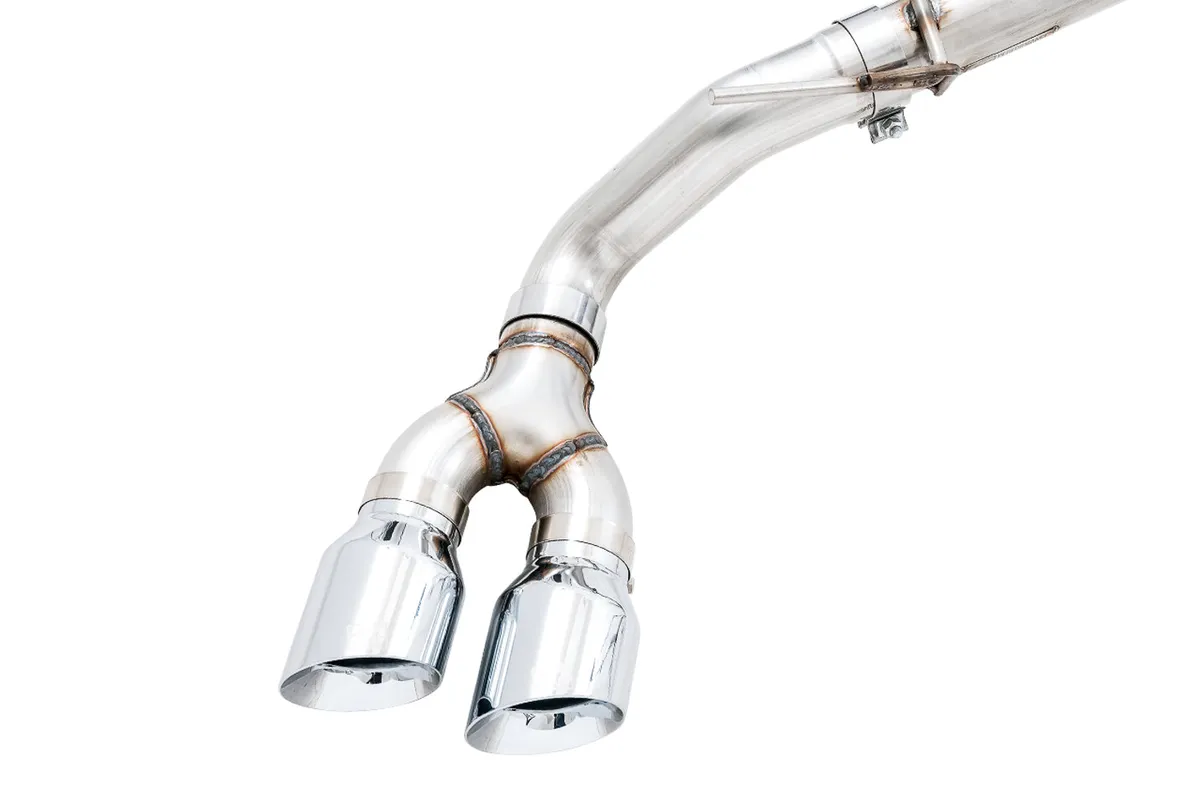 AWE 0FG Exhaust with BashGuard for Ford Ranger - Dual Diamond Black Tips product image