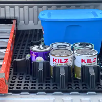 DU-HA Truck Bed Organizer Slide Out Mat For Standard Bed (6ft to 6.5ft) Black