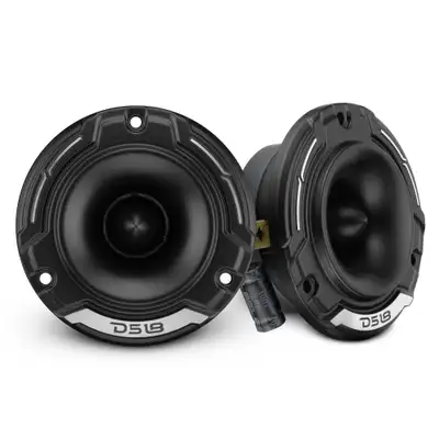 DS18 3.8” | Super Bullet Compression tw | 100 Watts Rms | 1” Aluminum vc | 4ω | Silver **new** Dome Tweeters