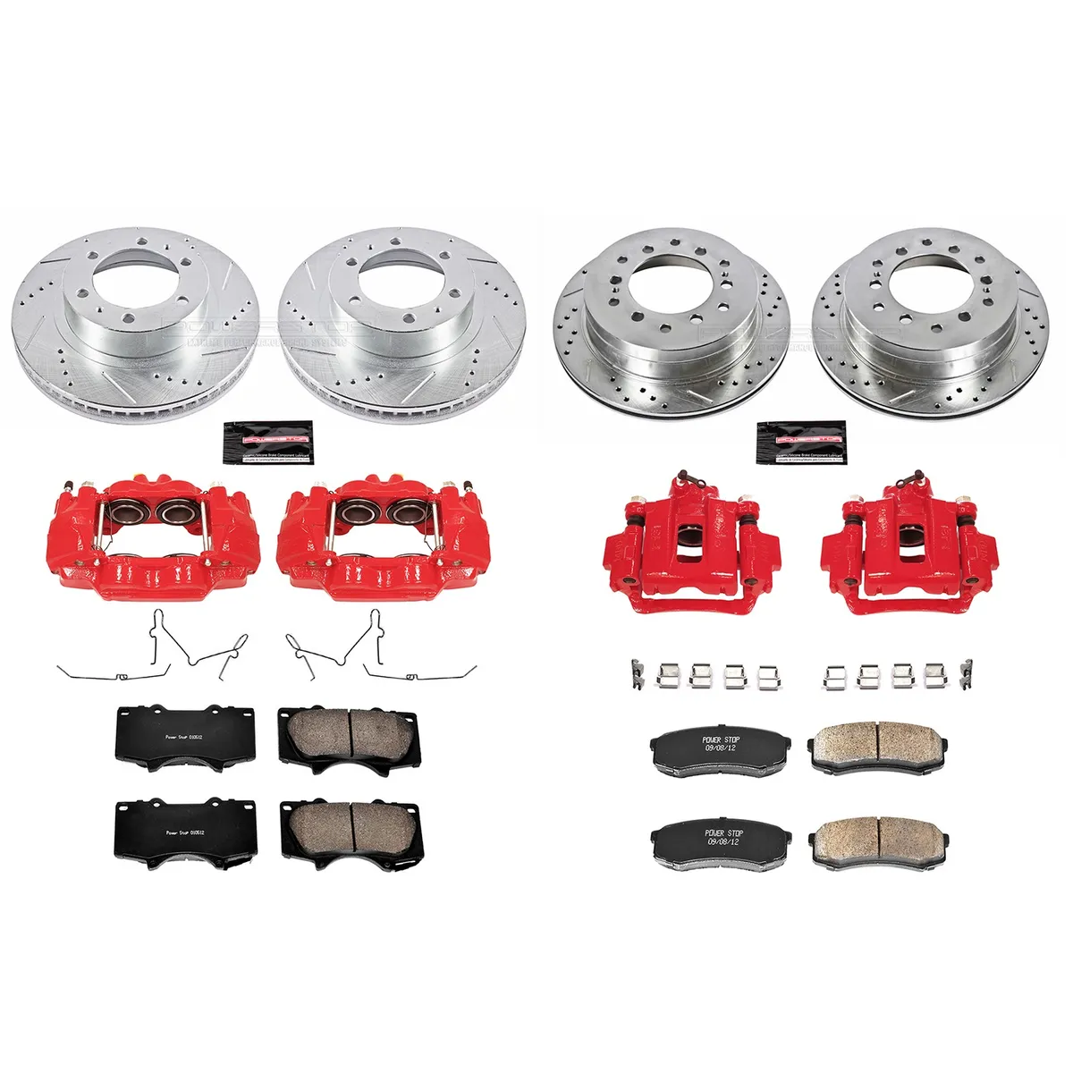Z23 Evolution Sport Upgrade Kit: Drilled/Slotted Rotors; Carbon-Fiber Ceramic Pads; Powder Coated Calipers product image