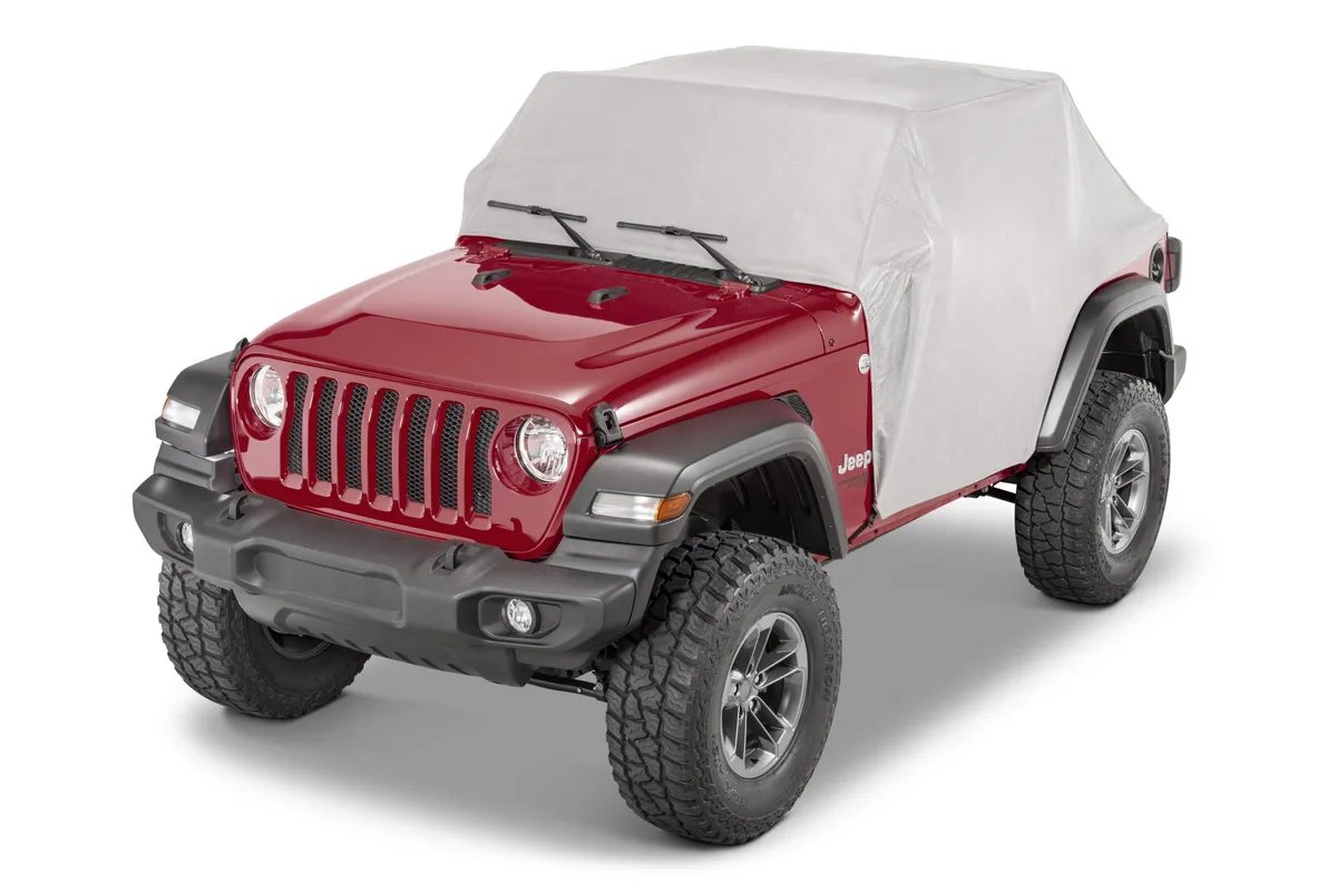 5 Layer Full Door Cab Cover 2018-2024 Jeep JL Wrangler 2Dr Gray (All Top/Top hardware Removed) MasterTop product image