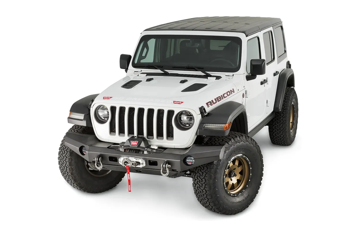 WARN - WARN Elite Front Bumper for JL and JT; Full width without grille guard tube product image