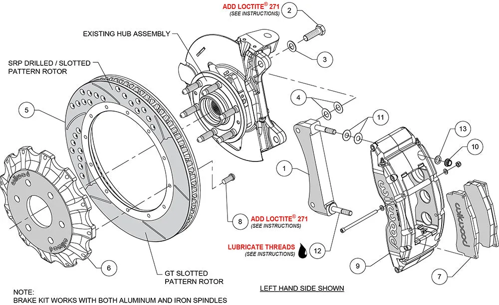 1999 - 2020 Cadillac, Chevrolet, GMC TC6R Big Brake Truck Front Brake Kit - 140-8992 product image