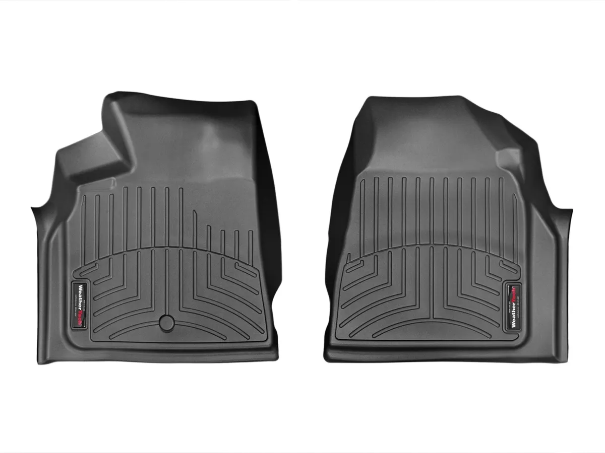 Weathertech Black Front FloorLiner GMC Acadia 2007 + Fits vehicles with post retention