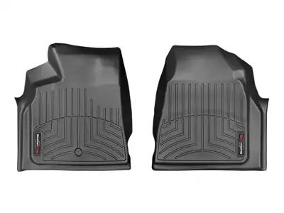 Weathertech Black Front FloorLiner GMC Acadia 2007 + Fits vehicles with post retention