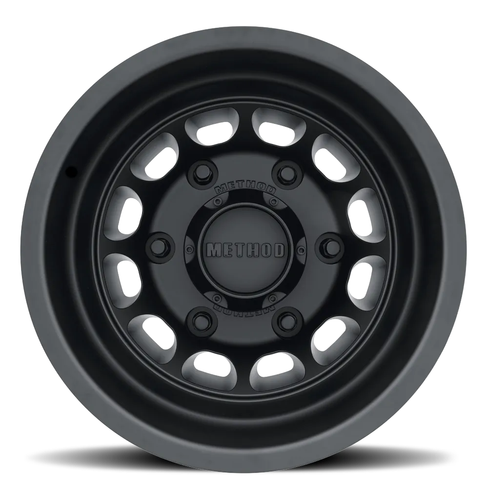 Aluminum Wheels 16x5.5 MR901 Dually Bolt Pattern 6 On 205 Offset -138 Lip Size 1.77 Matte Black Method product image