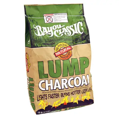 Bayou Classic 18lb Bayou Lump Charcoal 100% Natural Hardwood High Density