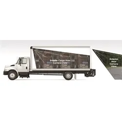 FullVUE® Mirror Commercial Camera System w/Infrared Cargo Camera; Parking Gridlines Available; IR Cargo Camera 0.1 Lux; 2 Inputs / 4 Pin Aviation; 9.66 in. Mirror Size; product image