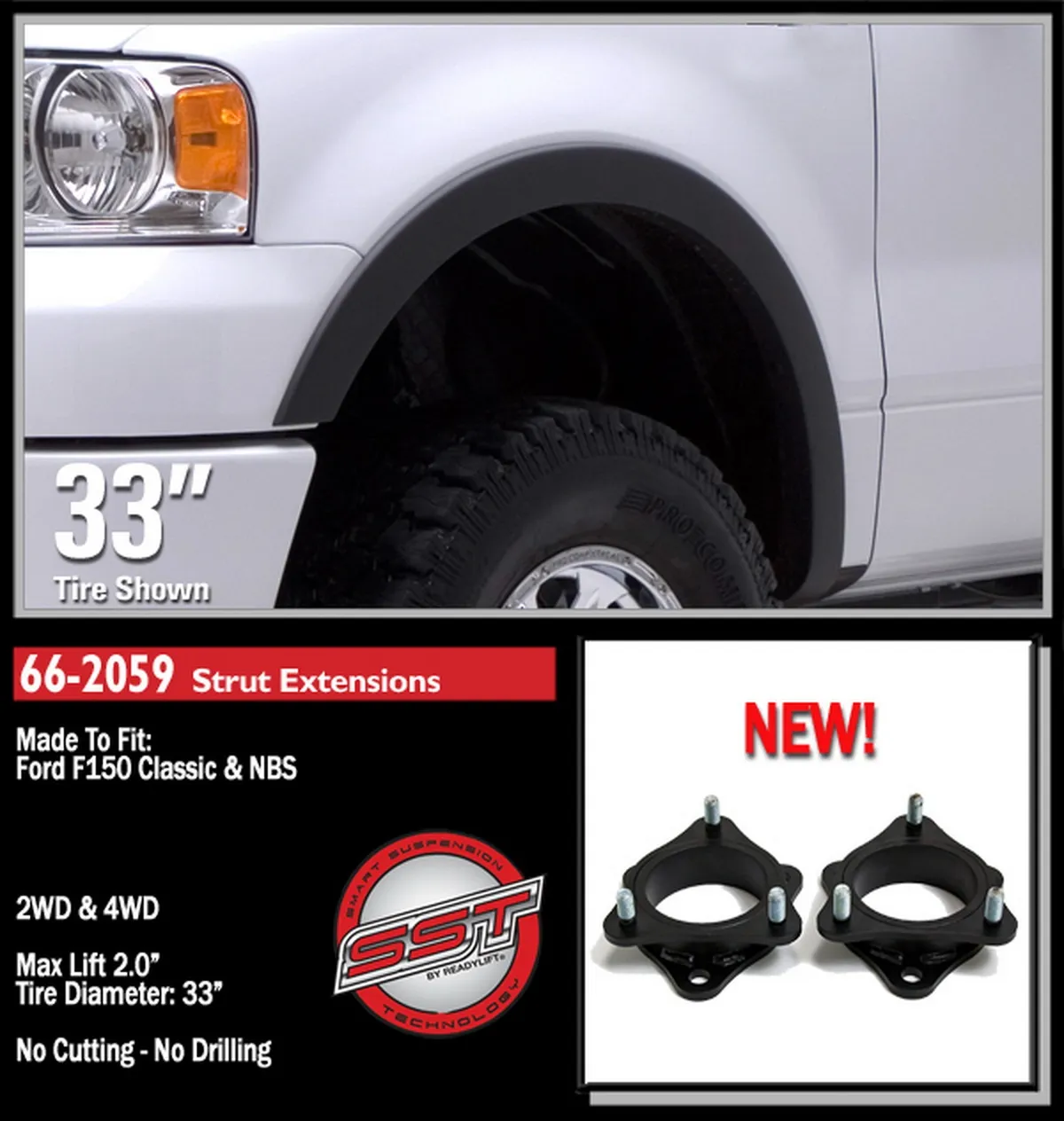 2.0" Front Leveling - Ford F-150, Mark LT 2004-2014 product image