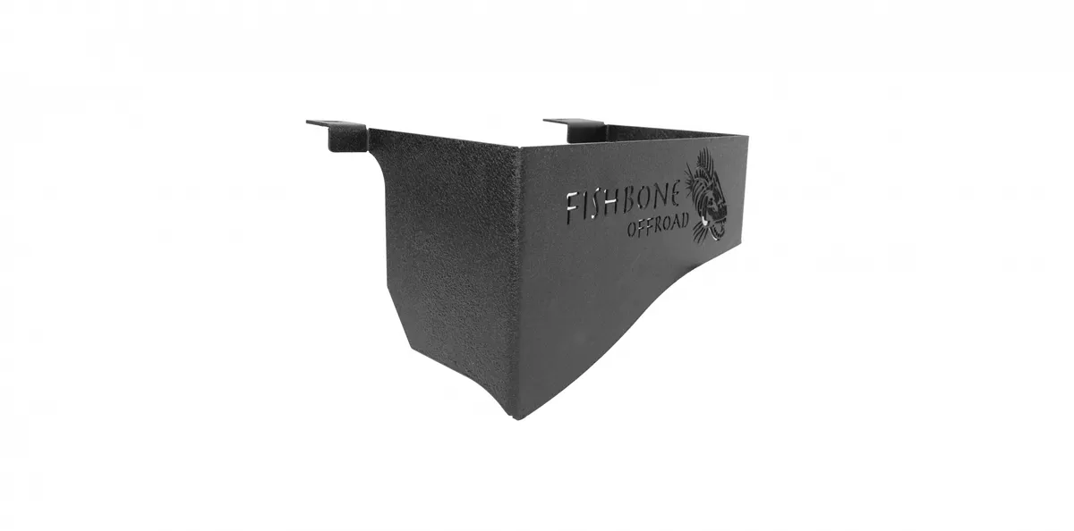 Jeep JK Wheel Well Storage Bins 07-18 Wrangler JK 4 DR Black Textured Powdercoat Steel Fishbone Offroad product image