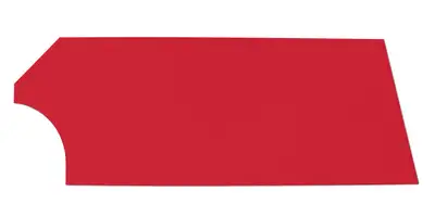 FiveStar Door High Impact Plastic Red Right