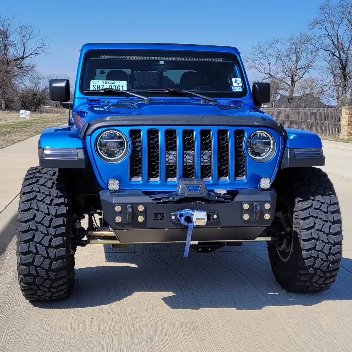 Gauntlet Front Bumper w/Winch Plate for Jeep JL/JT (2018-2024) product image
