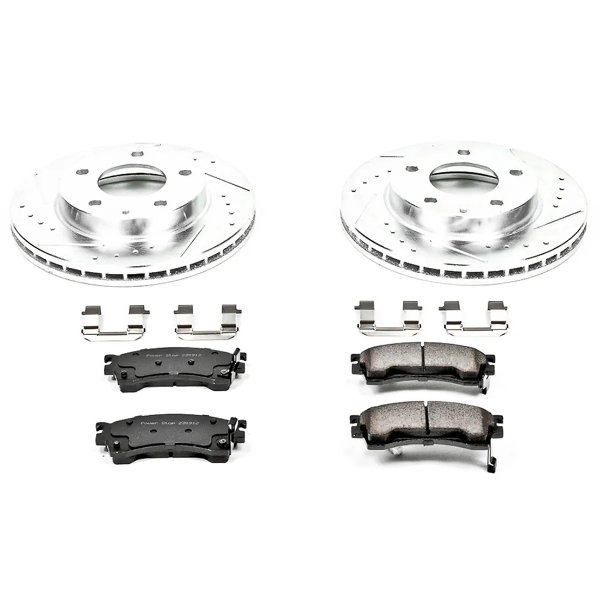 Z23 Evolution Sport Upgrade Kit: Drilled/Slotted Rotors; Carbon-Fiber Ceramic Pads W/Hardware product image