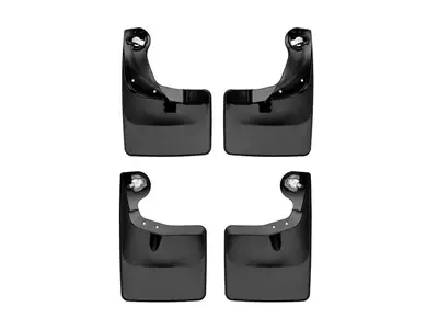 Weathertech MudFlap No-Drill DigitalFit® MudFlap Kit; Black;