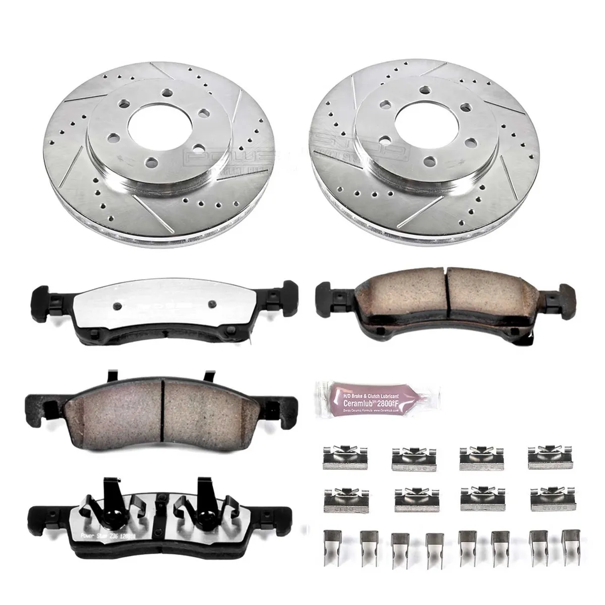Z36 Truck/Tow Upgrade Kit: Drilled/Slotted Rotors; Carbon-Fiber Ceramic Pads W/Hardware product image