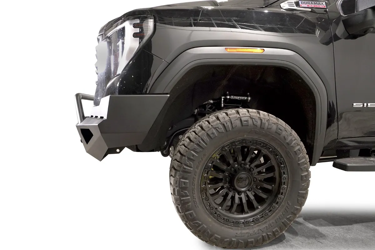 24c Sierra 2500/3500 HD HD Red Steel Front Bumper Matte product image