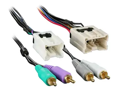 Metra Electronics TURBOWire; Amp Integration Wire Harness; Plugs Into Car Harness At Radio; Premium Sound; Incl. RCA Plugs;
