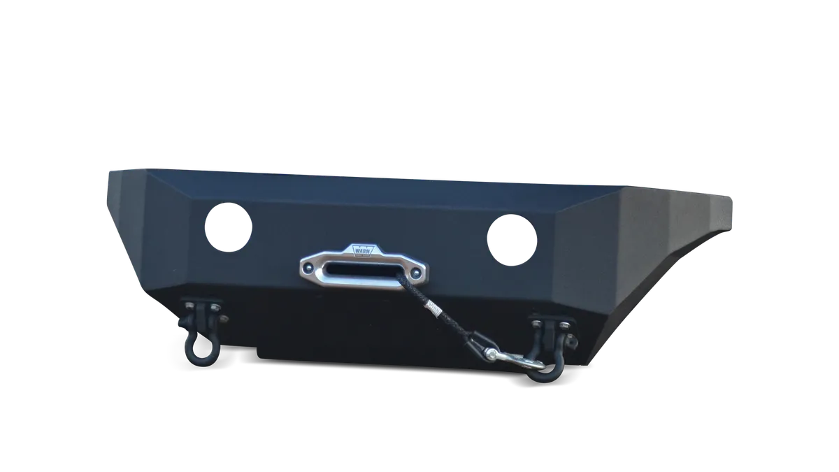 HiLine Front Winch Bumper; Enclosed; 3/16 in. Thick Steel Plate Construction; product image