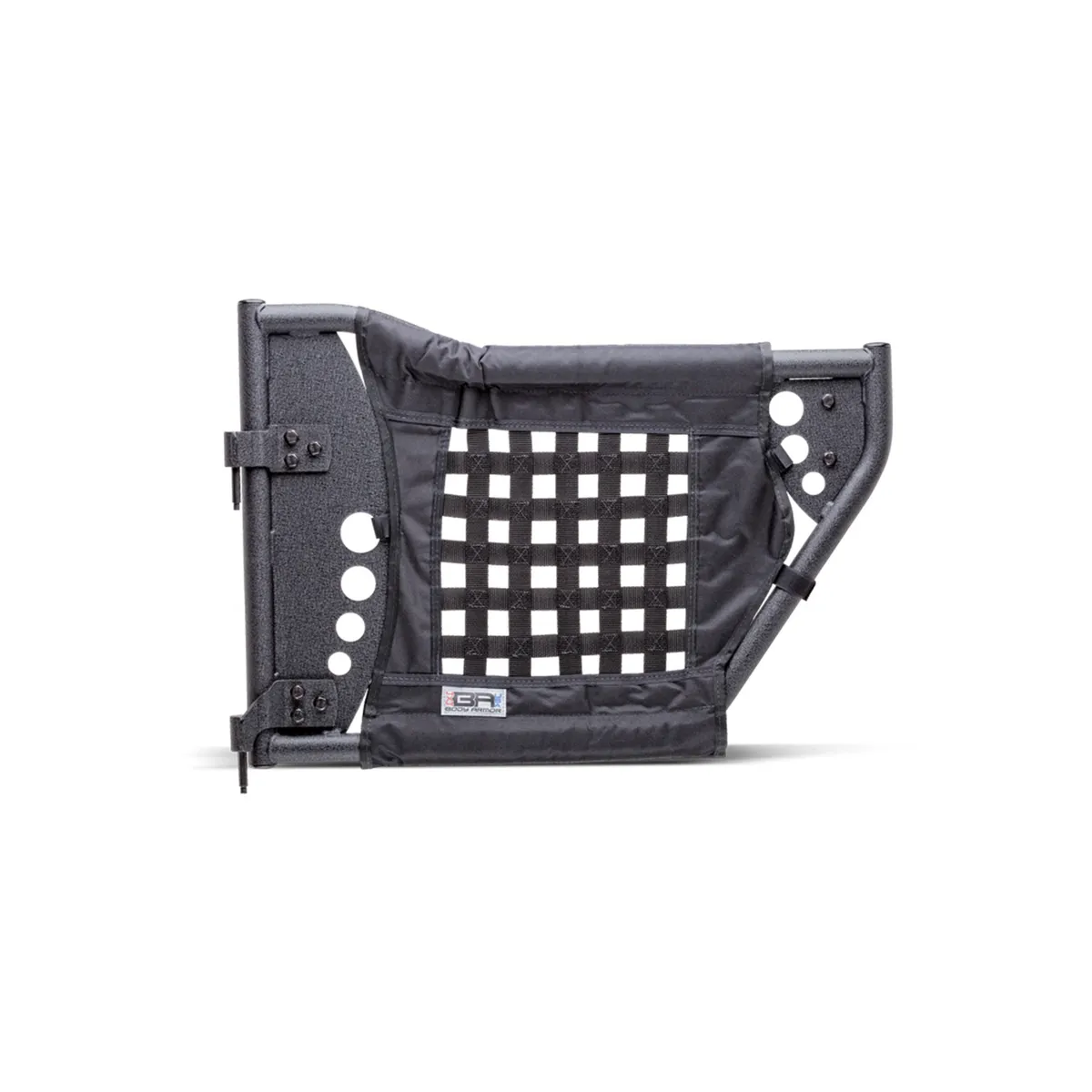 Trail Doors; Gen III; Pair; Rear; Steel; Nylon Webbing Included; Textured Black Powder Coat; product image