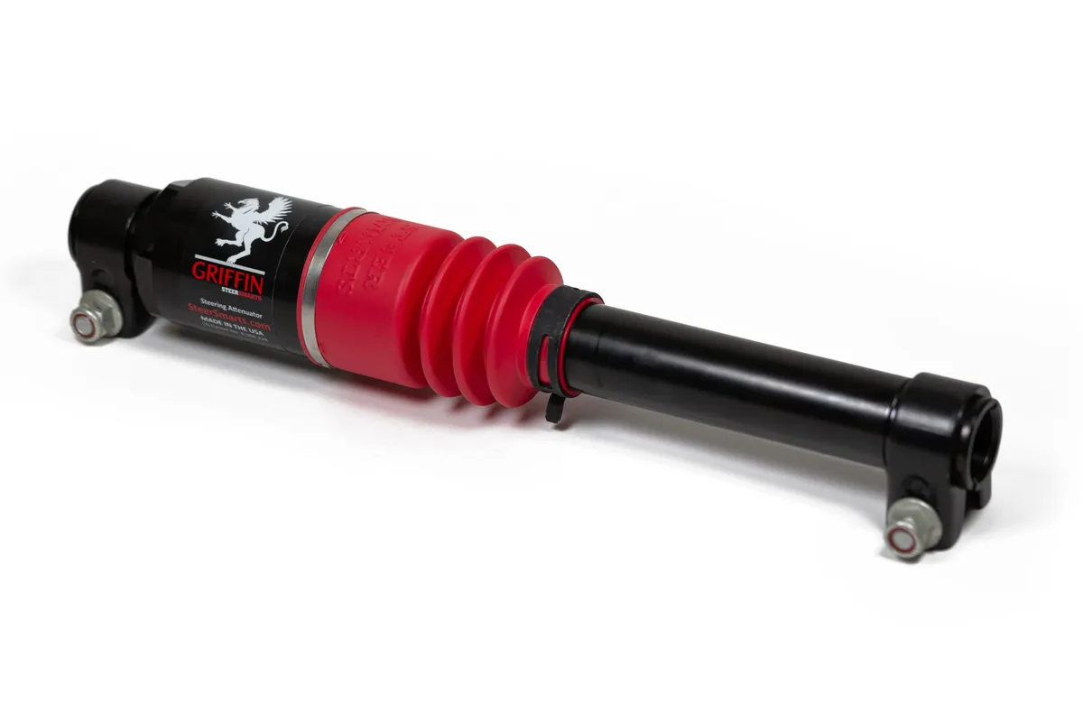 Jeep Steering Attenuator Upgrade for XD Drag Links Griffin XD For 07-24 Wrangler JK/JL, Gladiator Black Bellow Steer Smarts product image