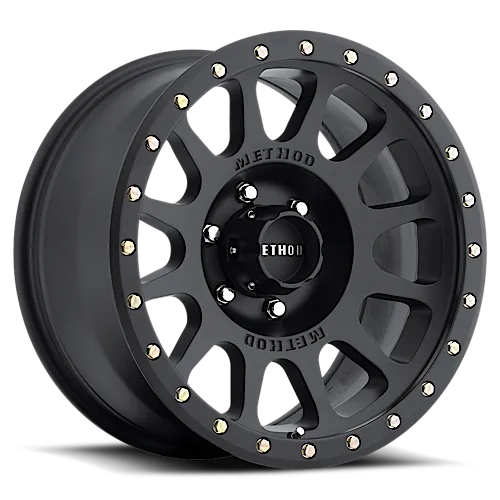 Aluminum Wheels 17x8.5 NV MR305 Bolt Pattern 6 On 139.7 Offset 25 Lip Size 1.18 Matte Black MB Method product image