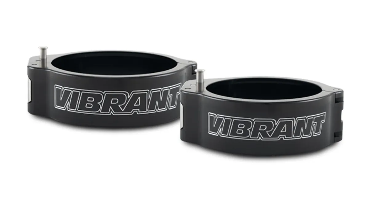 Vibrant Performance - 32540 - PINLESS HD Clamp for 5 in. O.D. Tubing - Anodized Black product image