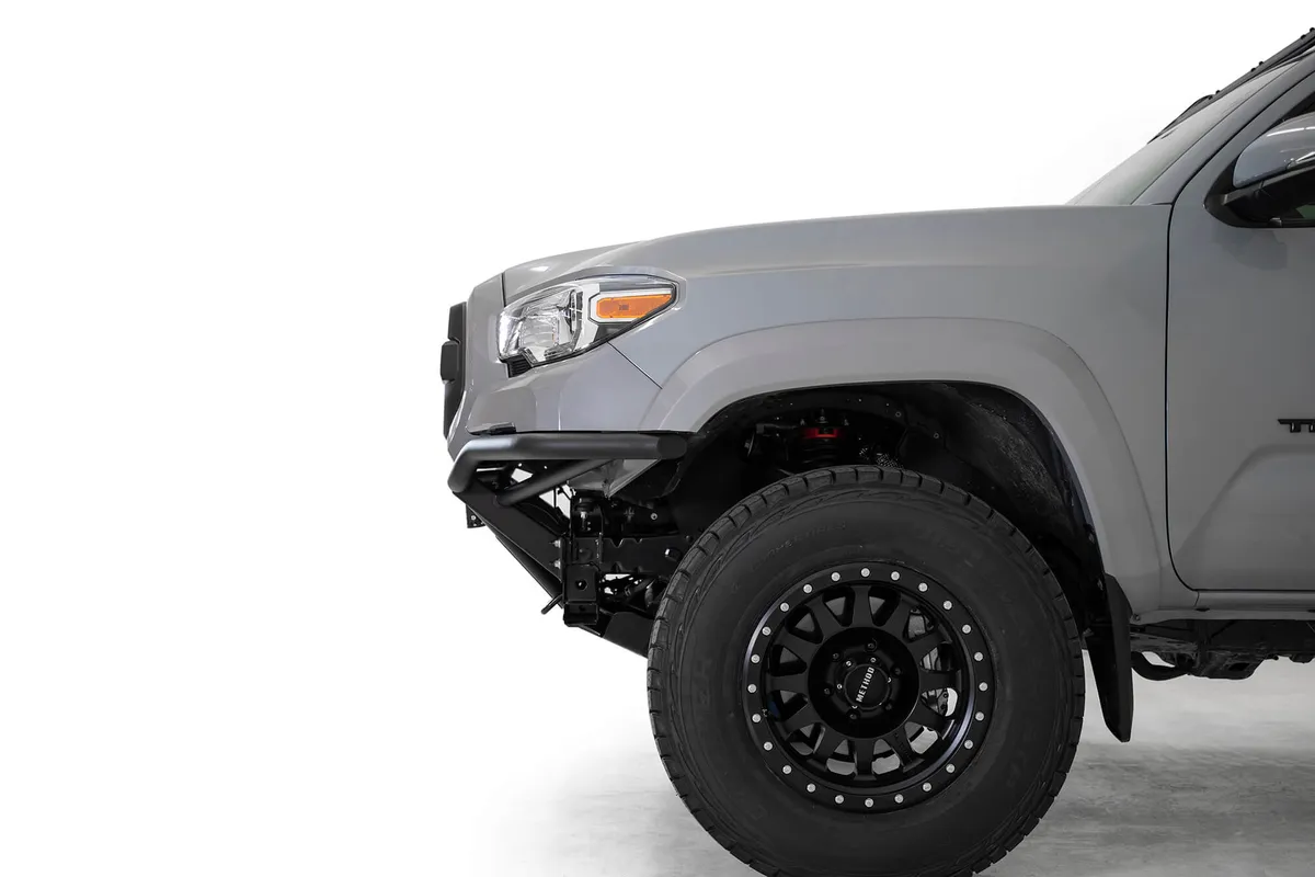 The Add Pro Bolt-On Bumper Stays Flush With The Front Your Toyota Tacoma. The Pro Bolt-On Truly Contours The Body Lines of The Tacoma Without The Need For a Plastic Valence. Built With .120 Wall Steel Tubing For Strength And Durability And an Aluminum sk product image