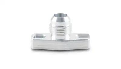 Vibrant Performance Oil Drain Flange; -10AN Port Type; 1.5 To 1.75 in. Bolt Hole Center To Center; For GT15/GT35 Turbos;