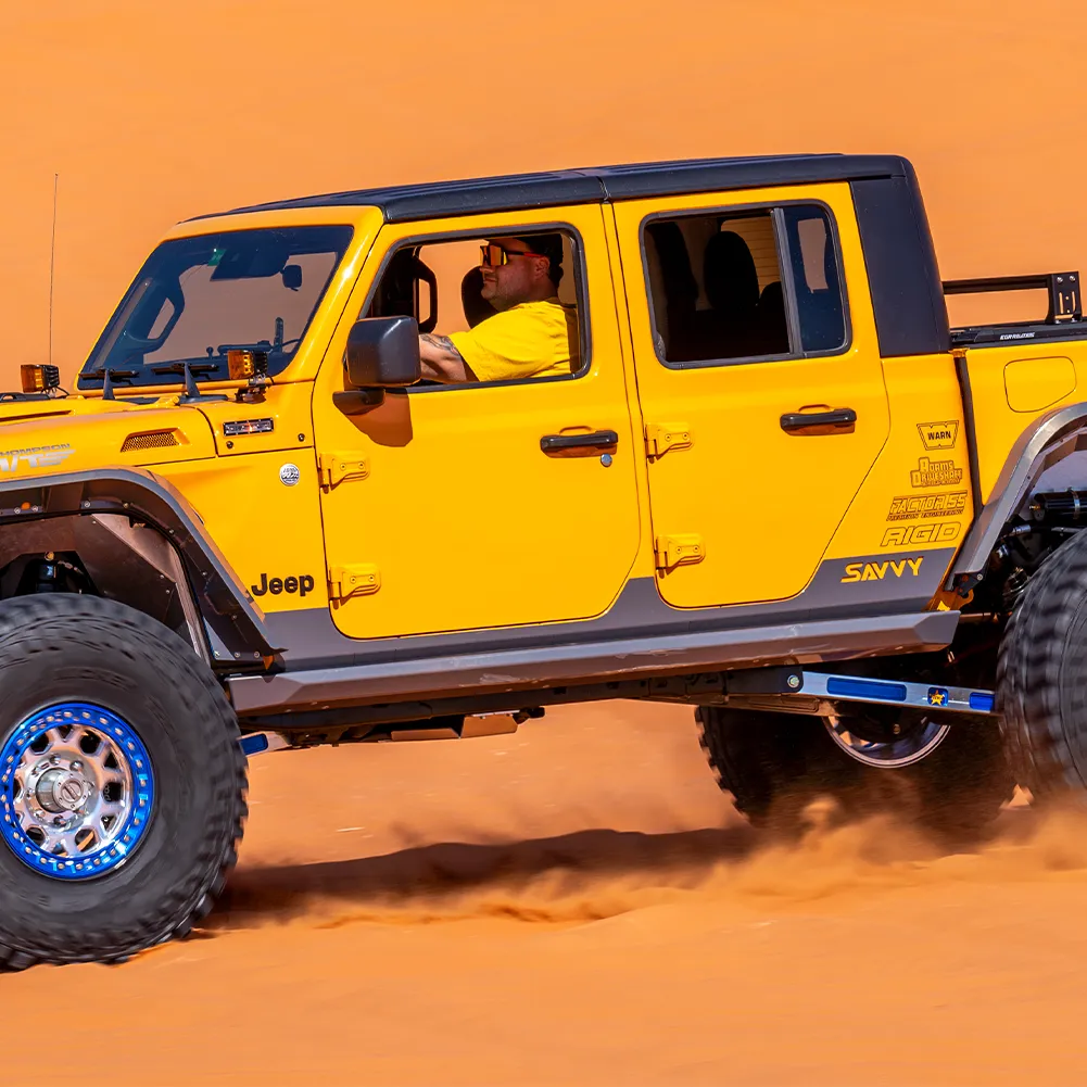 Savvy Off-Road 20c Gladiator Bolt On Slider Kit Raw