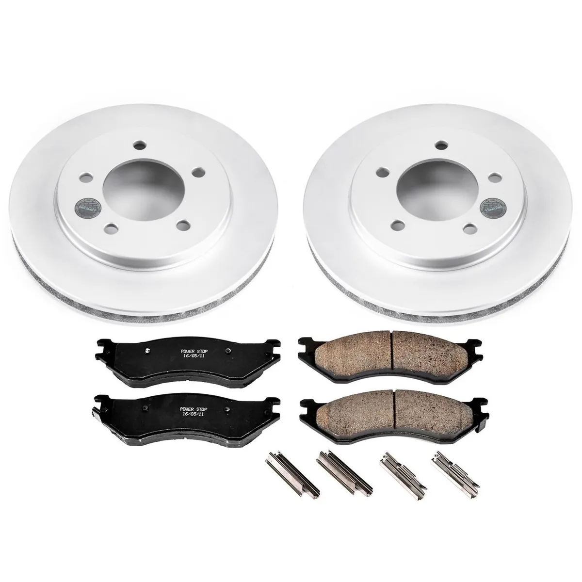 Z17 Geomet Coated Rotor Kit: Genuine Geomet Fully Coated Rotors; Ceramic Pads W/Hardware product image