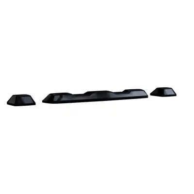 Recon Accessories Gmc Chevy 20-23 4th Gen Body Style Heavy-Duty 3-Piece Set Clear Cab Roof Light Lens With 2-Way Forward Rear Facing Amber Ultra High-Power Leds - Includes Complete Wiring Kit For Installation on Truck That Did Not Come With OEM Installed Cab Roof
