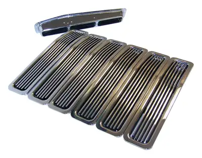 Crown Automotive Jeep Replacement RT Off-Road - Plastic Chrome Grille Insert Set