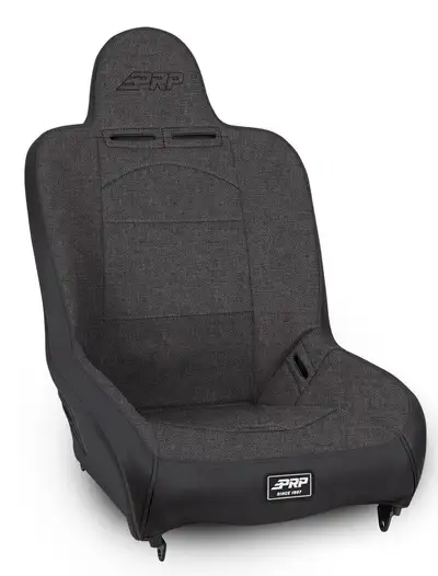 PRP Premier High Back Suspension Seat; All Grey; Prp Black Out Two Neck Slots