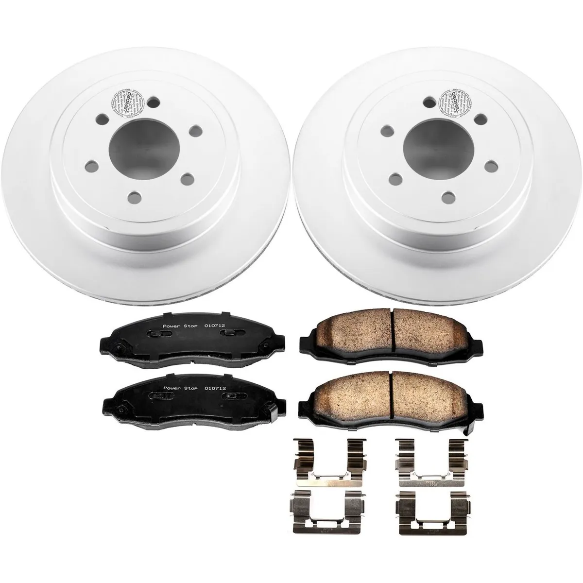 Z17 Geomet Coated Rotor Kit: Genuine Geomet Fully Coated Rotors; Ceramic Pads W/Hardware product image