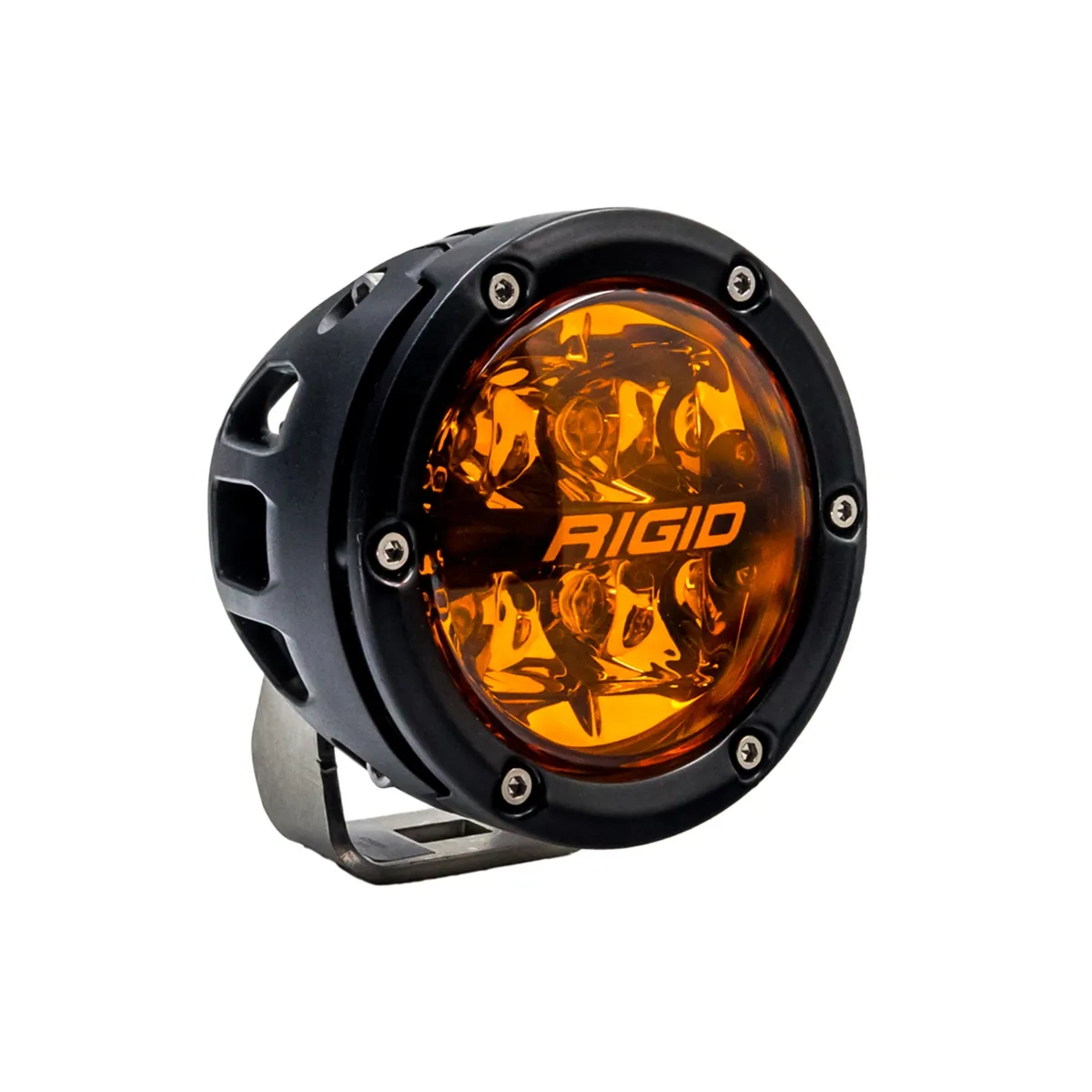 360-Series LED Off-Road Light; 4 in.; Spot Beam; w/Amber Pro Lens; Pair; product image