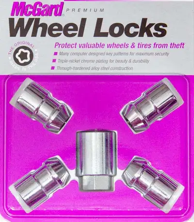 McGard Wheel Lock Set 7/1620 Nut Cone Seat Dual 3/4 & 13/16 Hex 1.46 in Oal Chrome