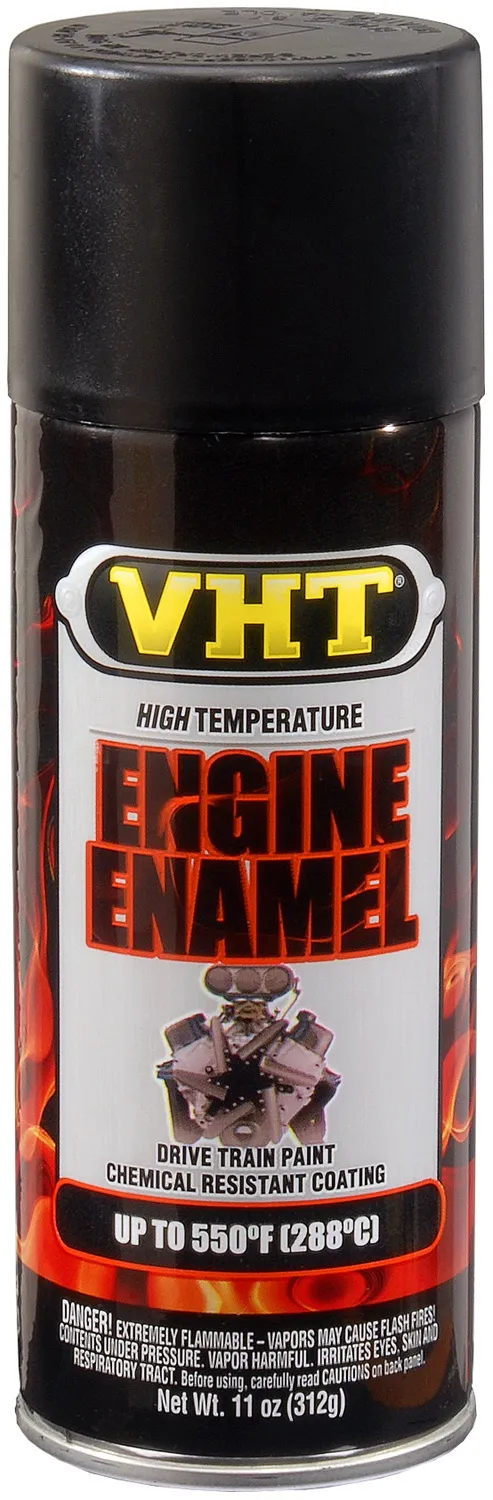 High Temperature Engine Enamel; Flat Black; 11 Oz. Aerosol product image