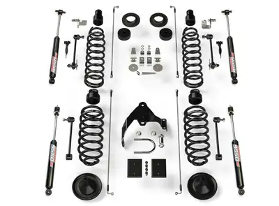 TeraFlex Teraflex 4in Coil Spring Base Lift Kit & 9550 VSS Twin-Tube Shocks - JK 4DR