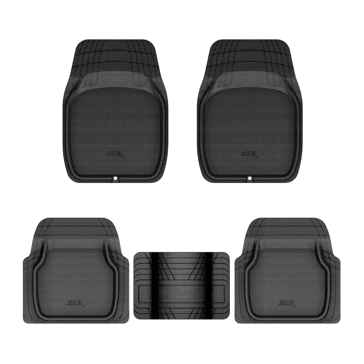 U ACE 3D Universal Trim-To-Fit Floor Mat 777-2 4pcs Kagu Black Size M 2099AM-09-FR5 product image