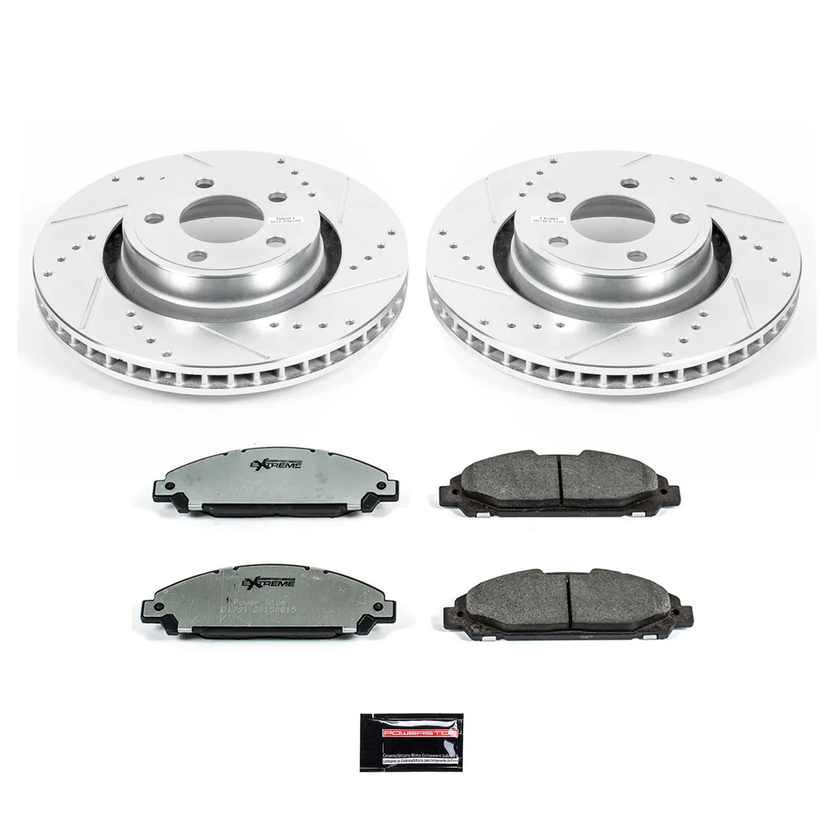 Z26 Street Warrior Upgrade Kit: Drilled/Slotted Rotors; Carbon-Fiber Ceramic Pads W/Hardware product image