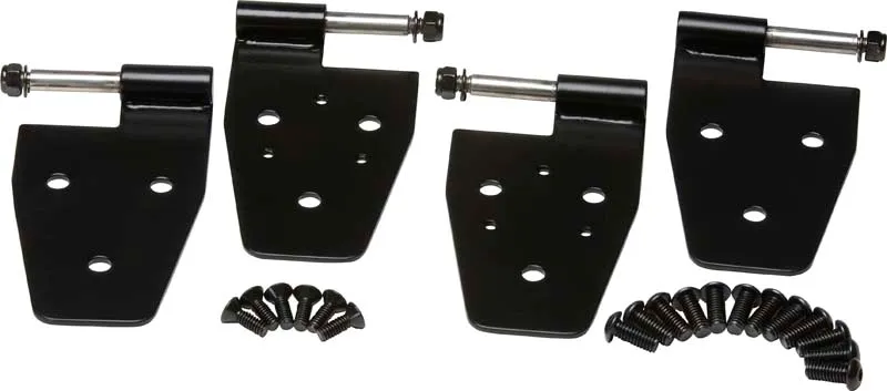 Jeep TJ Door Hinge Set 4 Pieces 97-06 Wrangler TJ Powdercoat Black Kentrol product image